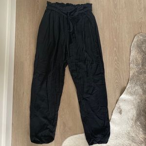 Linen black pants